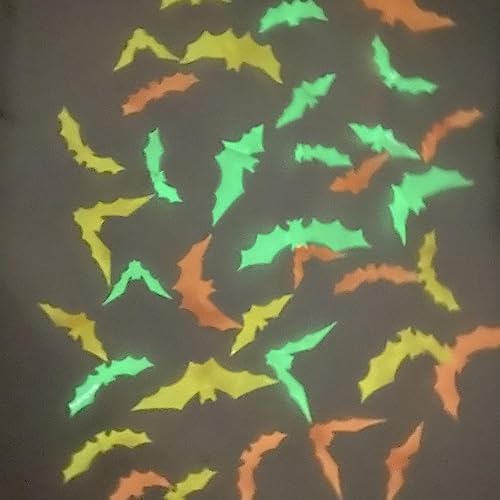 Forbidden Road 12 Pieces Bats Decoration Glow in The Dark Bat Stickers 3D DIY Bats Decor Luminous Bats Wall Decor Bats Decor Wall Stickers Bat Decals (12pcs, Green)