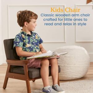 ECR4Kids Hadley Arm Chair, Kids Furniture, Raisin