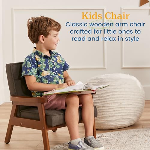 ECR4Kids Hadley Arm Chair, Kids Furniture, Raisin