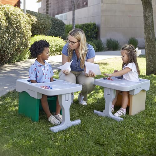 ECR4Kids Tri-Me Cube Chair Desk, Accessory for Cube Chair, Light Grey