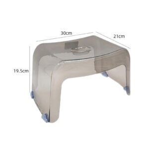 Acrylic Step Stool for Kids Stable Stool Chair Toilet Stool Clear Bathroom Stool Household Small for Bathroom Bedside Apartment Children