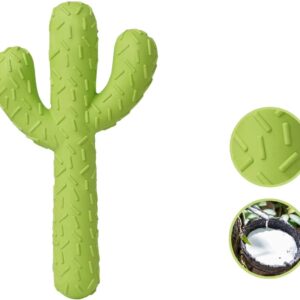 Southern Home Farm Dog Desert Durability: Durable Cactus Natural Rubber Dog Toy for Endless Fun! Cactus Super Tough Dog Toys for Small/Medium/Large (Green)