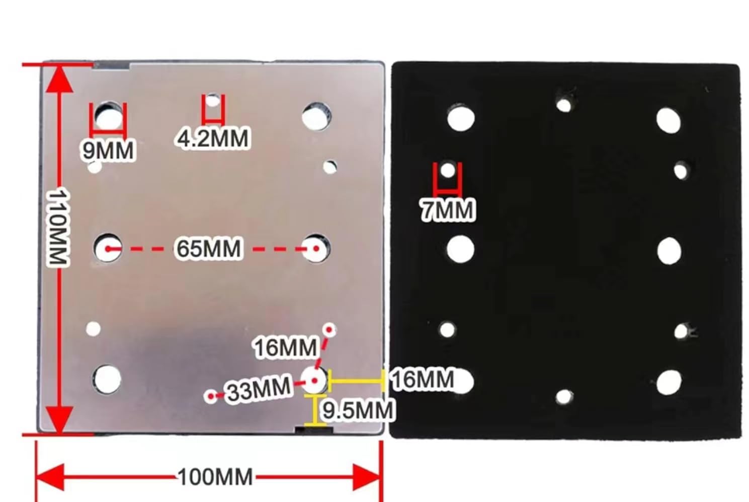 1/4 Sheet Sander Pad 039066005051 Fits Ryobi S652DK S652D S652DG