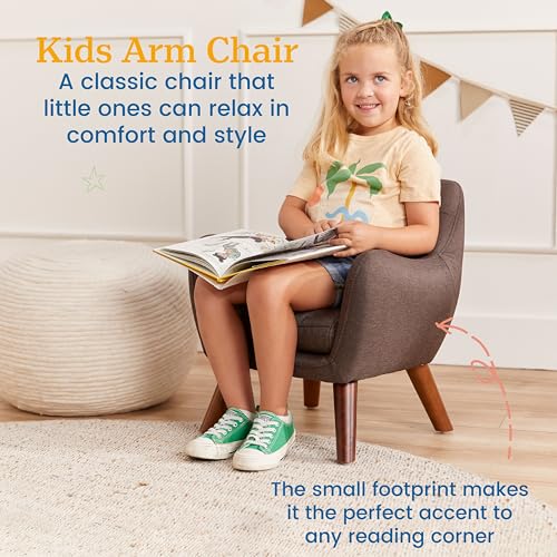 ECR4Kids Ava Arm Chair, Kids Furniture, Raisin