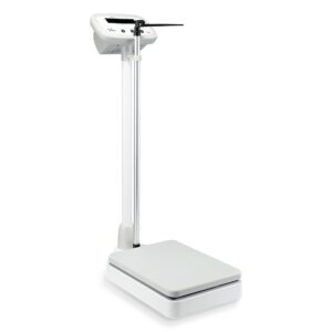 adirmed digital physician scale with mechanical height rod - eye-level measuring station for body weight, height & bmi - ideal for gyms, medical facilities & rehabilitation centers