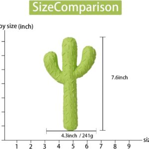 Southern Home Farm Dog Desert Durability: Durable Cactus Natural Rubber Dog Toy for Endless Fun! Cactus Super Tough Dog Toys for Small/Medium/Large (Green)