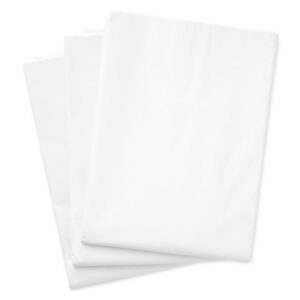 hallmark bulk white tissue paper (100 sheets) for birthdays, christmas, graduations, gift wrap, crafts, diy paper flowers, tassel garland, gift baskets