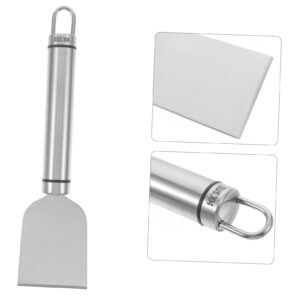 Anneome 2 Pcs Stainless Steel Kitchen Scrapers Heavy Duty Oil Stain Scrapers for Cooktop Cleaning and Griddle Maintenance Scraper Tool for Stovetops and Barbecue Grills