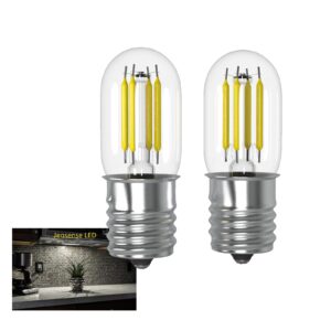 jensense microwave light bulbs under hood 125v 40w equivalent whirlpool microwave light bulb 8206232a 4w led appliance bulb e17 base 5000k daylight white non-dimmable, 2 pack