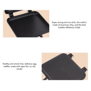 Non Stick Frying Pan Aluminium Alloy Skillet Sandwich Cooking Pot Double Sided Pancake Pan Non Stick Griddle Pan Pancake Cooking Pot for Kitchen Breakfast