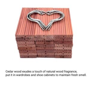 Yayunxuan 5pcs Cedar Planks Cedar Blocks for Clothes Storage Aromatic Cedar Hang Ups Hanger Closet Freshener Clothes Protection Mustiness Prevention