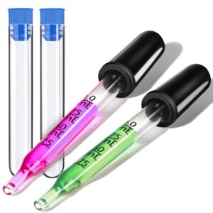 teenitor 2pack eye dropper pipettes dropper 1ml glass droppers pipette for essential oil, eye droppers medicine dropper