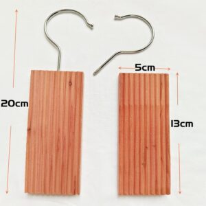 Yayunxuan 5pcs Cedar Planks Cedar Blocks for Clothes Storage Aromatic Cedar Hang Ups Hanger Closet Freshener Clothes Protection Mustiness Prevention