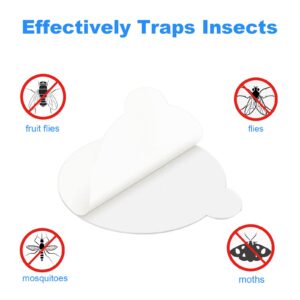 50 Pcs 4.3" Refill Glue Boards Compatible with Katchy, Fenun, Dunaga, and Fvoai Zap H3 M3 Pro, Replacement Sticky Pads for Indoor Insect Fly Mosquito Trap Bug Catcher Catchy Zapper