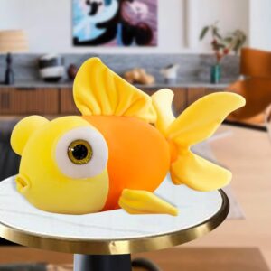 CHELEI2019 13.8" Goldfish Stuffed Animal Soft Cute Fish Plush Pillow Toy Gift for Kids,Yellow