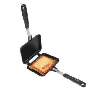 non stick frying pan aluminium alloy skillet sandwich cooking pot double sided pancake pan non stick griddle pan pancake cooking pot for kitchen breakfast