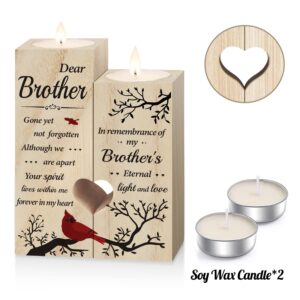 Memorial Gifts - Memorial Candle Gifts for Loss of Brother - Sympathy Gifts for Loss of Brother, Bereavement Gifts for Loss of Brother