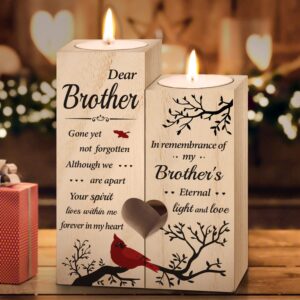 Memorial Gifts - Memorial Candle Gifts for Loss of Brother - Sympathy Gifts for Loss of Brother, Bereavement Gifts for Loss of Brother