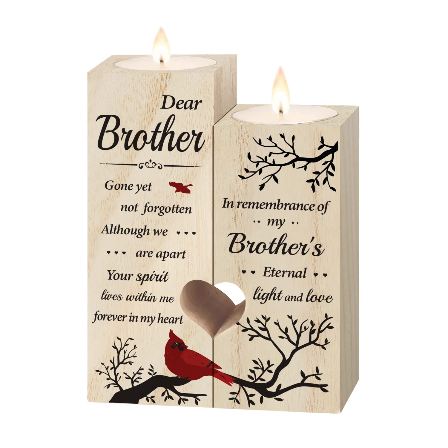 Memorial Gifts - Memorial Candle Gifts for Loss of Brother - Sympathy Gifts for Loss of Brother, Bereavement Gifts for Loss of Brother