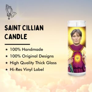 Cillian Celebrity Gift Candle - Saint Candles - Tommy Shelby Unique Candle - Handmade in USA - Celeb TV Show Movie Gift