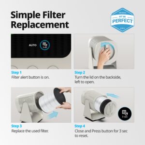 Coway Airmega Aim Air Purifier Replacement Filter Set, True HEPA and Deodorization Filter