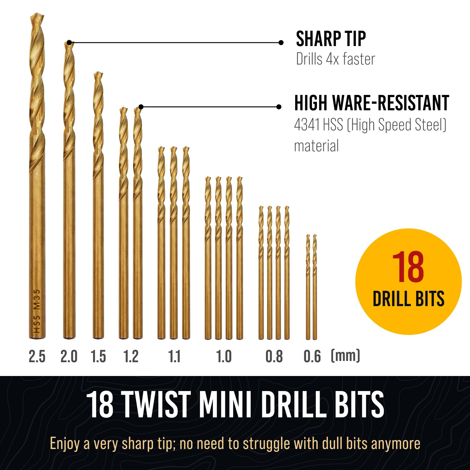 Micro Drill Bits Set with Pin Vise | Small Hand Drill Bit Set - Pin Vise Hand Drill Manual, PCB Mini Drill Bits for Resin Beads Polymer Clay | DYI Jewelry Making Drill, Craft Drill Bits Set