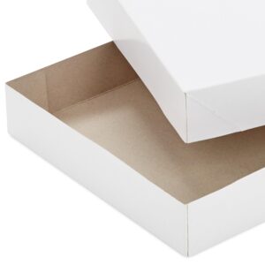 Hallmark White Gift Boxes, Assorted Sizes (12 Boxes with Lids: 4 Small 11", 4 Medium 14", 4 Large 16") for Birthdays, Mother's Day, Baby Showers and More