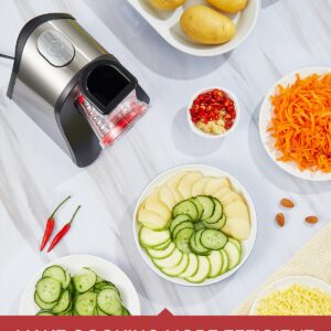 Electric Cheese Grater 150W Cheese Shredder for Home Kitchen Use, One-Touch Control Electric Slicer Shredder Ideal for Cheese, Cucumber, Carrot