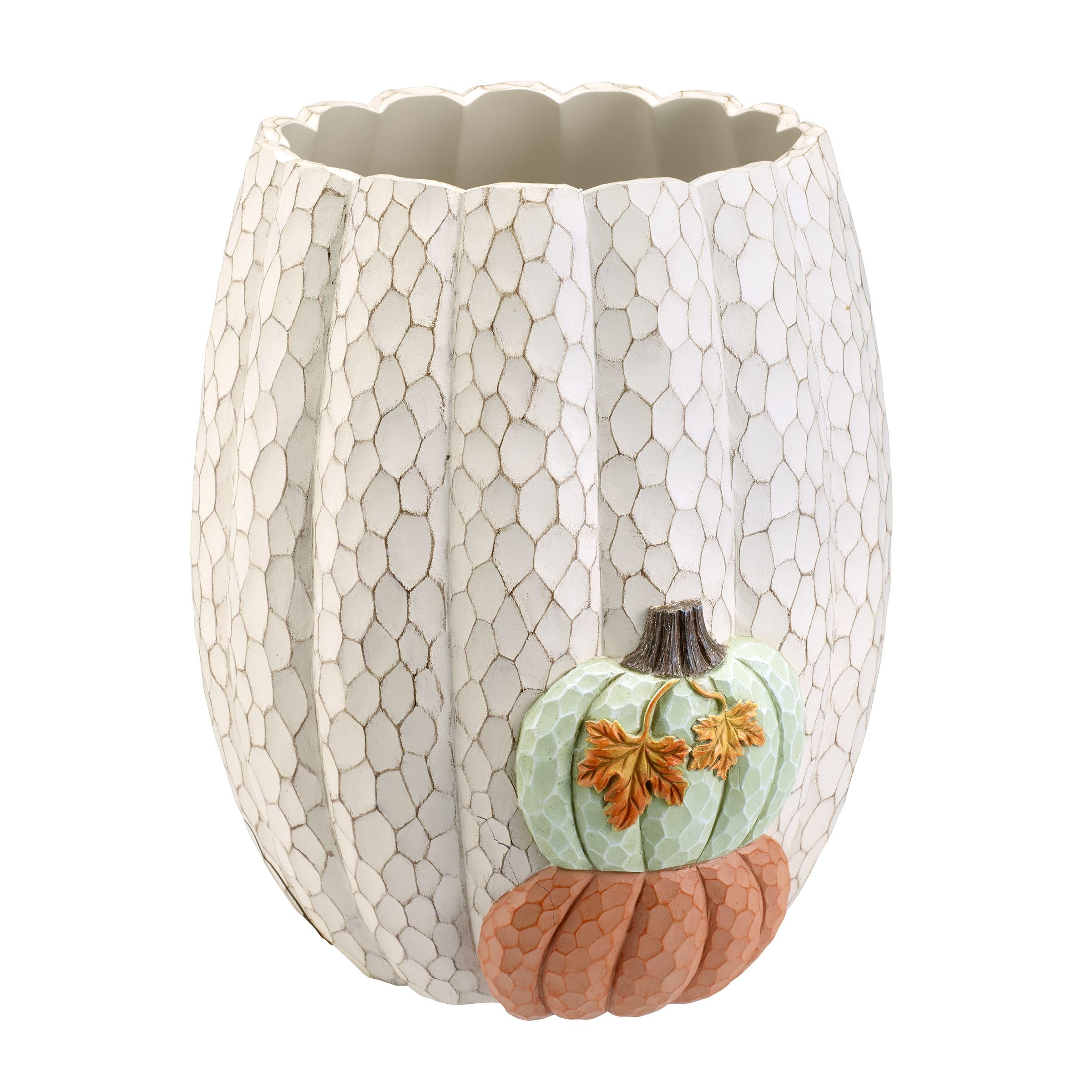 Avanti Linens Wastebasket Trash Can, Fall Inspired Bathroom Decor, Multicolor