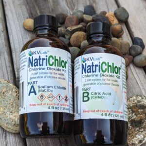 NatriChlor The Original CD w/Citric Acid in Glass 4 oz Bottles