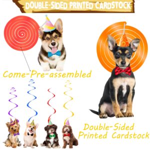 Dog Hanging Swirls Decorations Dog Themed Birthday Party Supplies 20pcs Puppy Hanging Swirls Ceiling Streamers Decorations for Kids Birthday Baby Puppy Pet Dog Birthday Party Favors Supplies