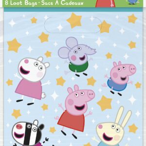 Unique Peppa Pig Party Favor Bags Pack - 16 Peppa Pig Goodie Bags, Checklist - Peppa Pig Party Decorations, Birthday Party Supplies, Officially Licensed