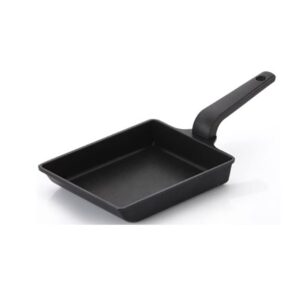 Kitchen Flower Tamagoyaki Japanese Omelette Egg, Non stick Coating, Square Frying Pan (14x20cm)