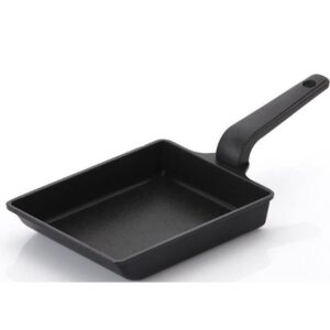 kitchen flower tamagoyaki japanese omelette egg, non stick coating, square frying pan (14x20cm)