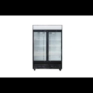 51" glass door merchandiser refrigerator beverage cooler swing door