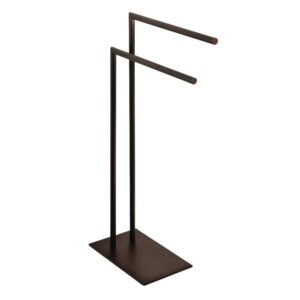 kingston brass edenscape freestanding dual towel rack oil rubbed bronze oil rubbed bronze finish