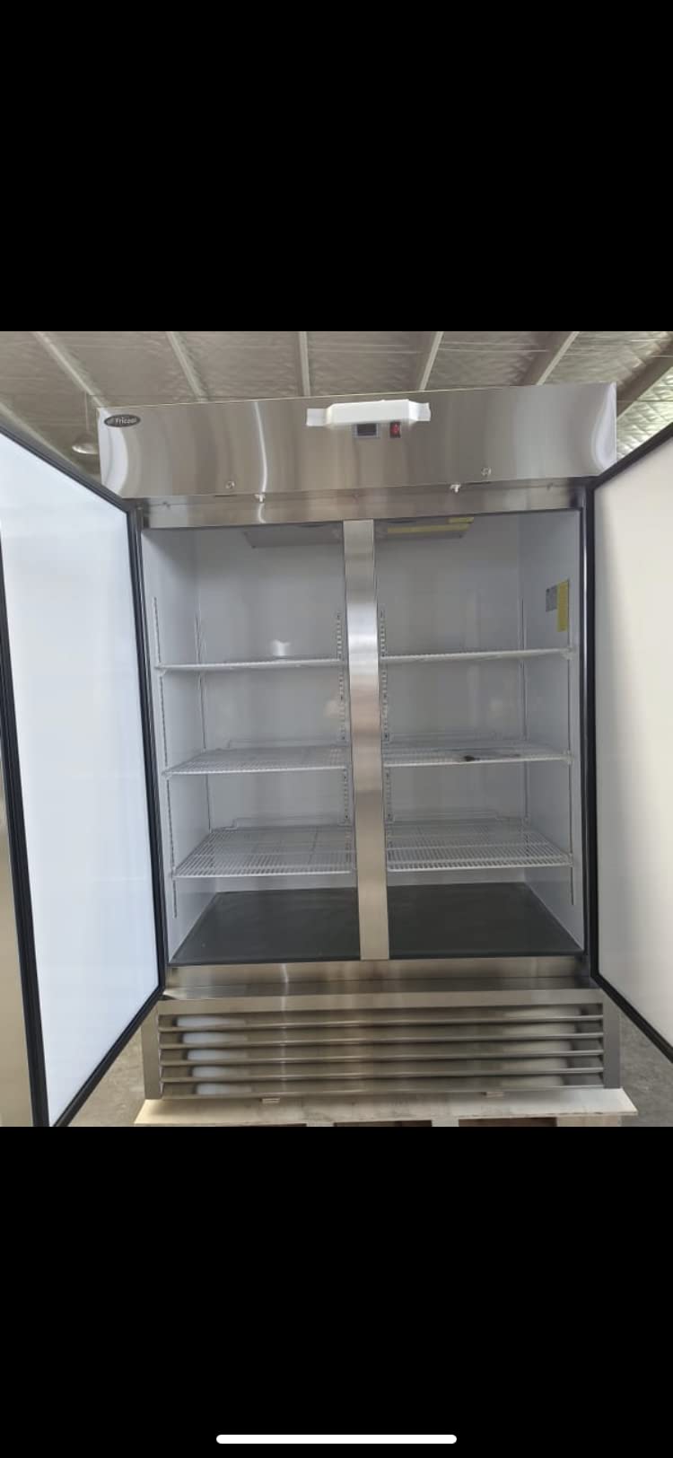 54" two door commercial stainless steel fridge NSf/ETL