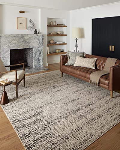 Loloi II Darby Collection DAR-02 Oatmeal/Charcoal 7'-10" x 10' Area Rug