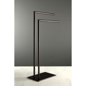 Kingston Brass Edenscape Freestanding Dual Towel Rack Oil Rubbed Bronze Oil Rubbed Bronze Finish