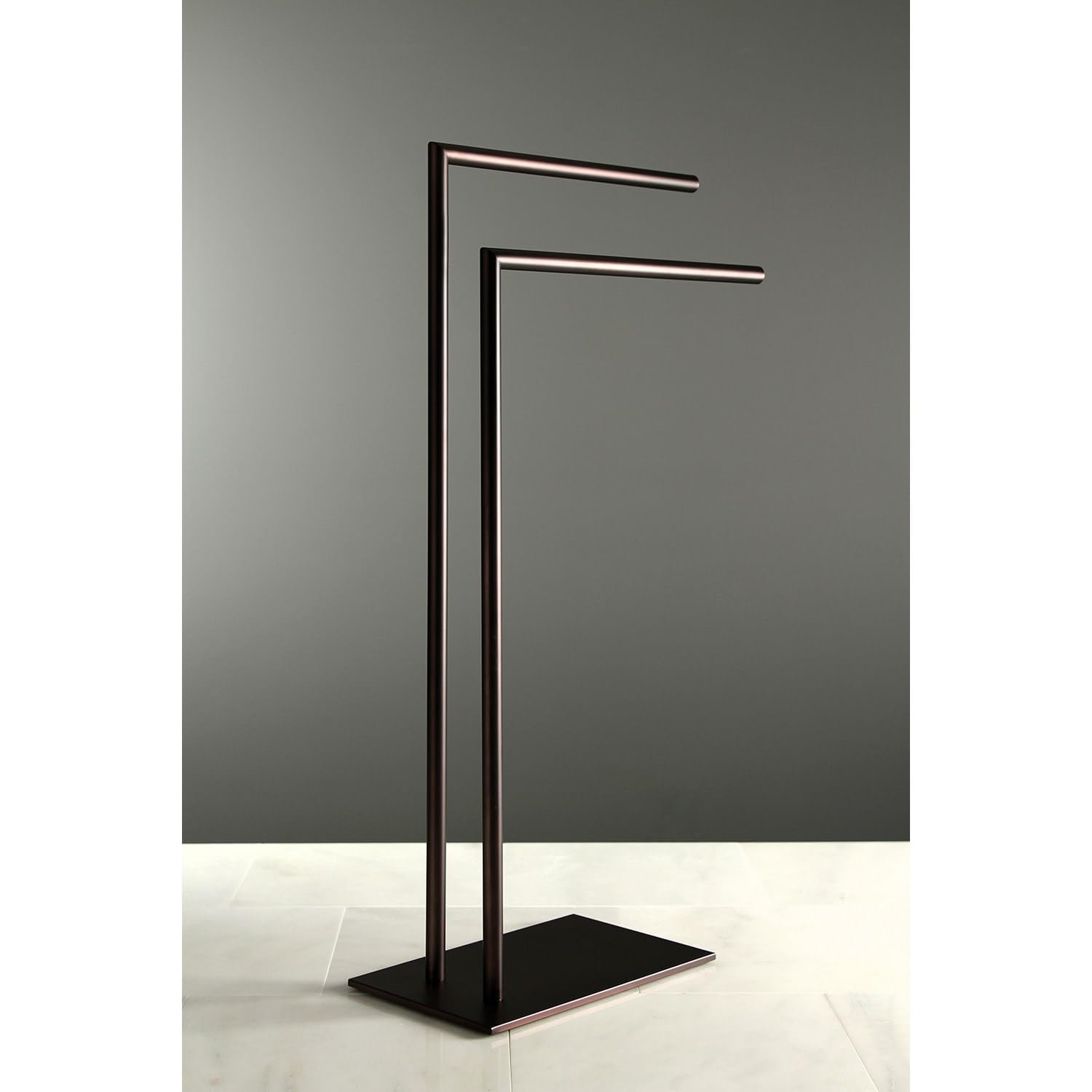 Kingston Brass Edenscape Freestanding Dual Towel Rack Oil Rubbed Bronze Oil Rubbed Bronze Finish