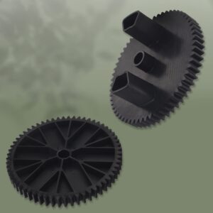 ZHIXING R-2280 NP08 Lawn Sweeper 60-Tooth Gears Compatible with John-Deere/B-rinlyHardy STS 42" Lawn Sweeper, for Groundwork Lawn Sweeper Gears, 2 Set