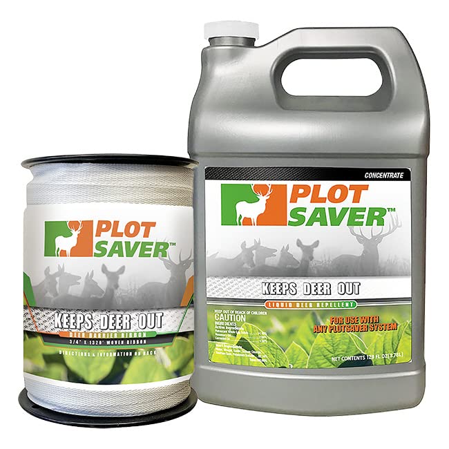 BestNest Messinas Plotsaver Concentrate with Deer Barrier Ribbon, 1 Gallon