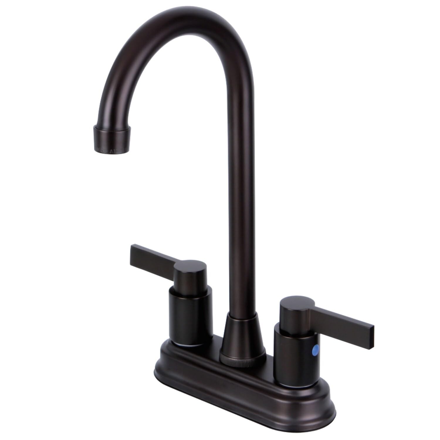 Kingston Brass NuvoFusion 4 in. Centerset Bar Faucet Oil Rubbed Bronze Oil Rubbed