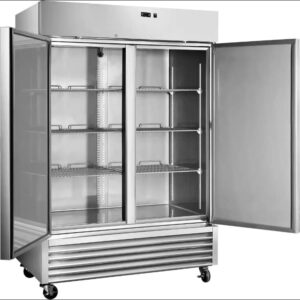 54" two door commercial stainless steel fridge NSf/ETL