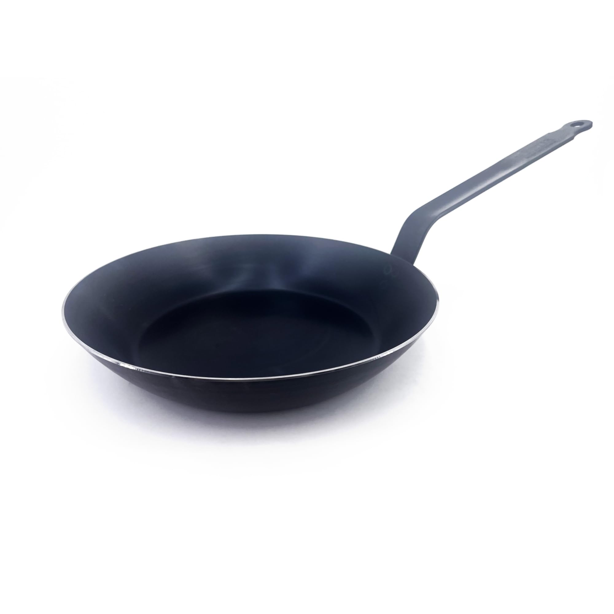 de Buyer - Blue Carbon Steel Fry Pan 2mm Thick - ACCESS - 8” Diameter, 5.5” Cooking Surface - Oven Safe - Naturally Nonstick - Non-Toxic Coating - Made in France