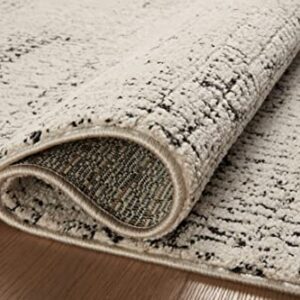 Loloi II Darby Collection DAR-02 Oatmeal/Charcoal 7'-10" x 10' Area Rug