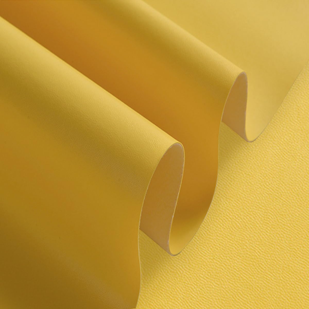 Large Soft Faux Leather Interior Decoration Leather Fabric,1Yard 36x56.7inch,Synthetic Leather 0.8mm Napa Interior Leather,for sewings Clothings,Sofas,Bags,Chairs,car seast,Crafts .(Yellow)