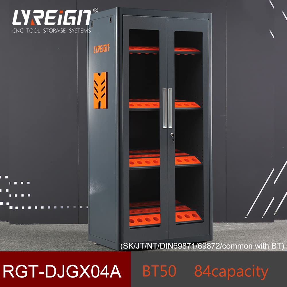 LYREIGN cat40 CNC Tool Rack CNC Tool Holder Storage cart CNC Tool Storage cabinets Large Capacity Tool cabinets CAT50-84CAP