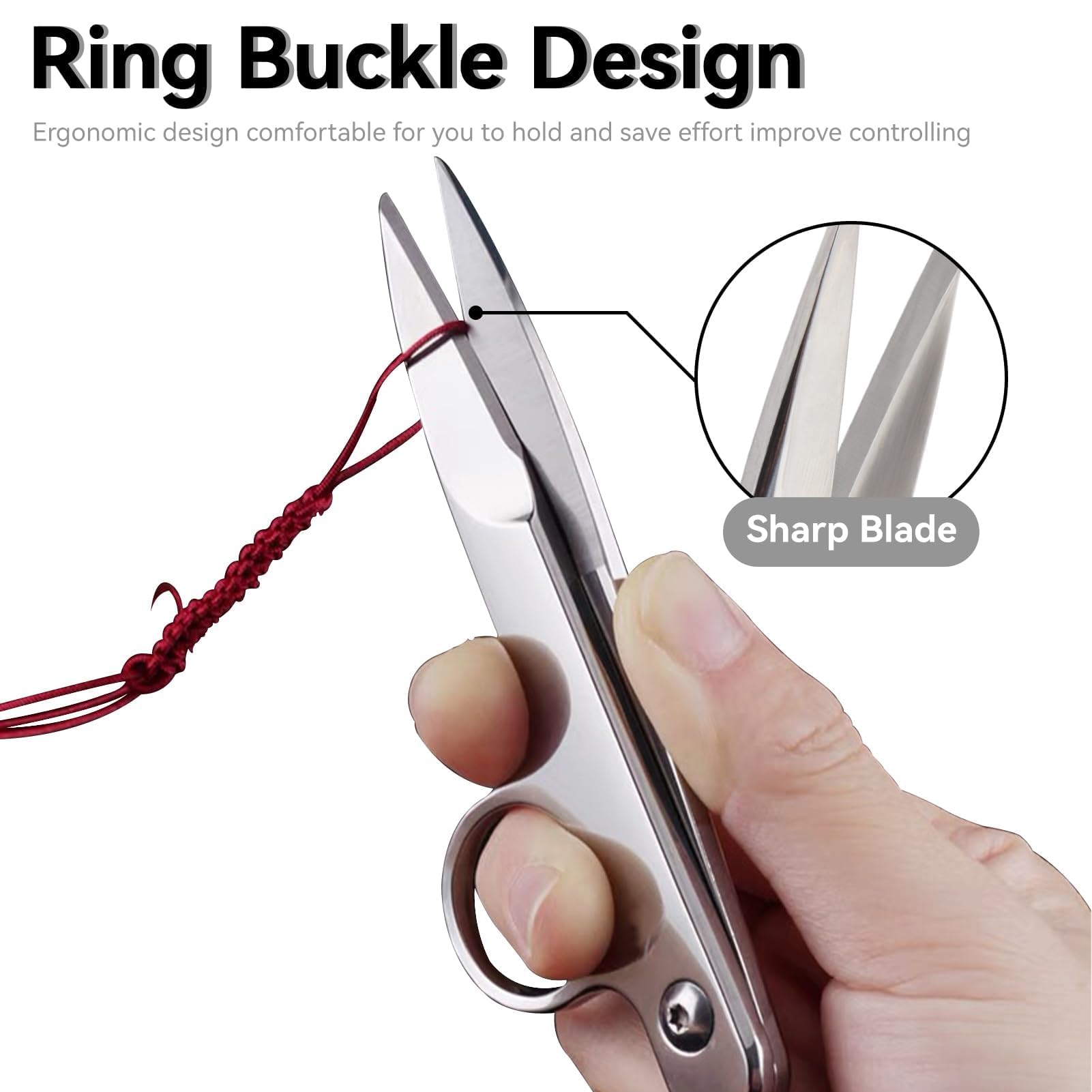 Sewing Scissors Yarn Thread Cutter, Small Snips Trimming Nipper Sewing Scissors Sewing Snips Thread Cutter Scissors Small Scissors for Sewing Thread Snippers for Sewing Stainless Steel for Cloth