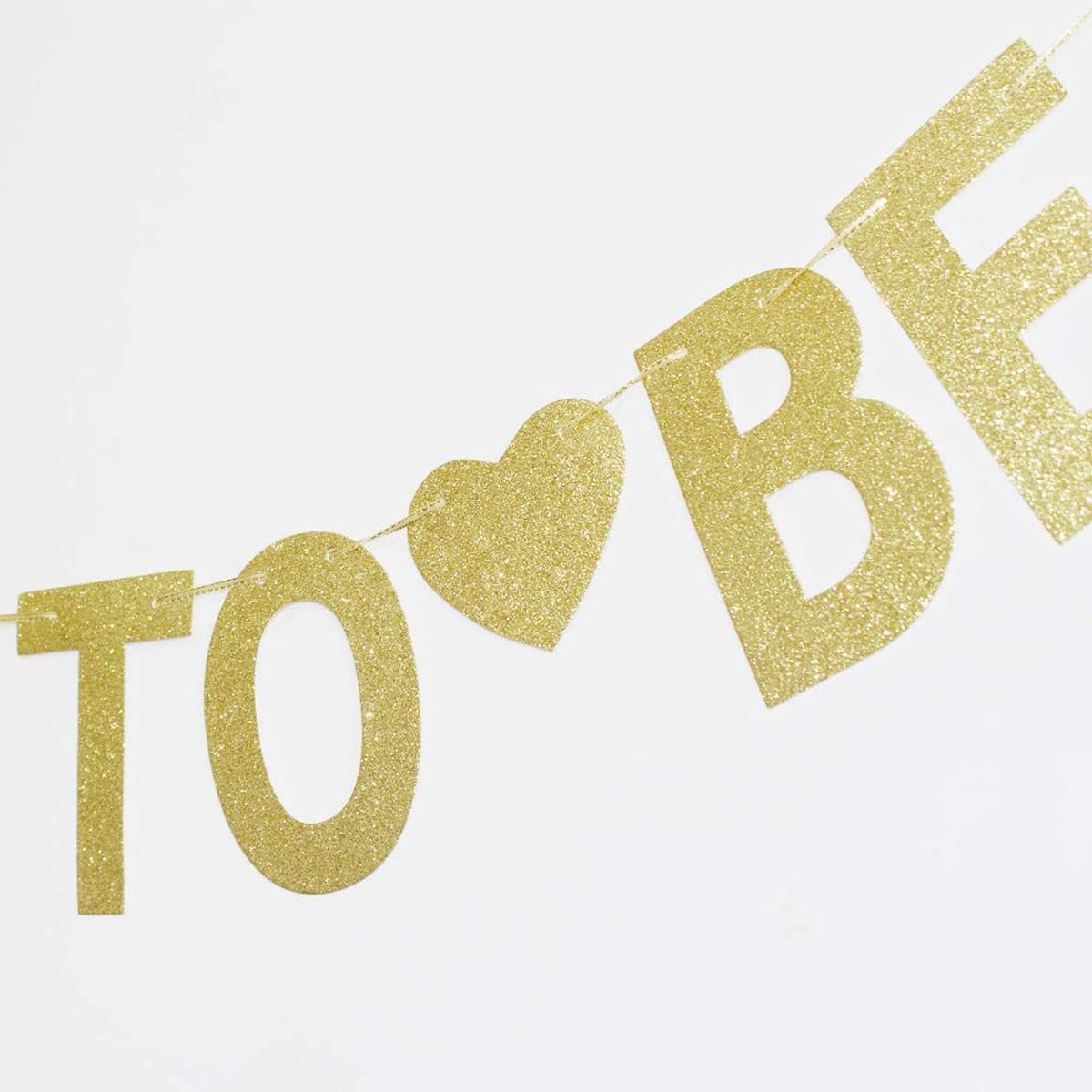 Groom to Be Gold Glitter Party Banner, Paper Sign for Wedding/Bachelor/Engagement/Bridal Shower Party Decoration Supplies